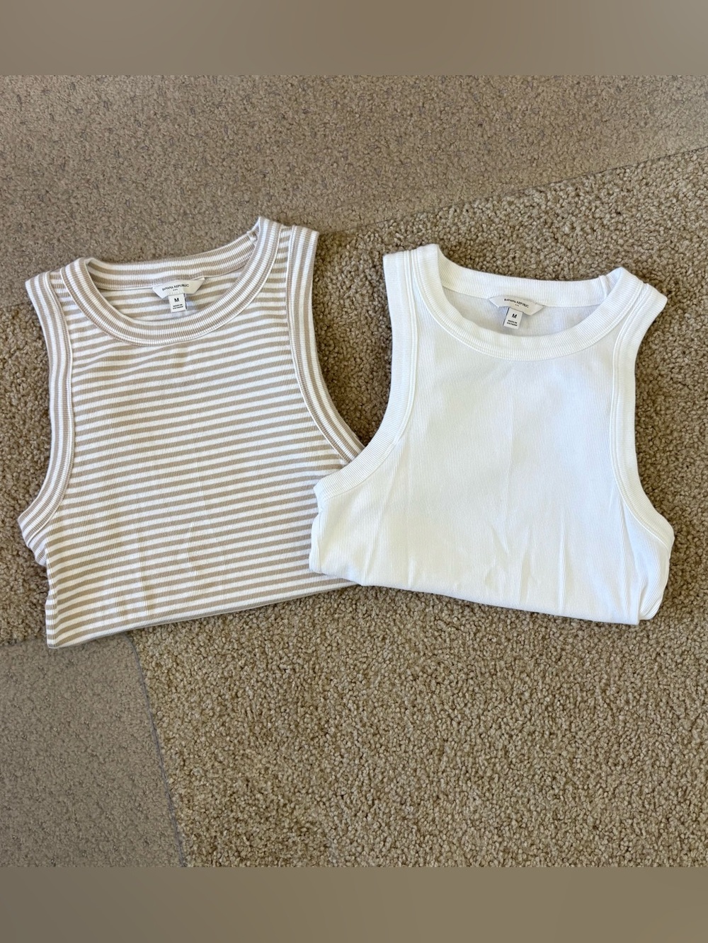 BUNDLE of Banana Republic Factory Ribbed Racer Tank Top